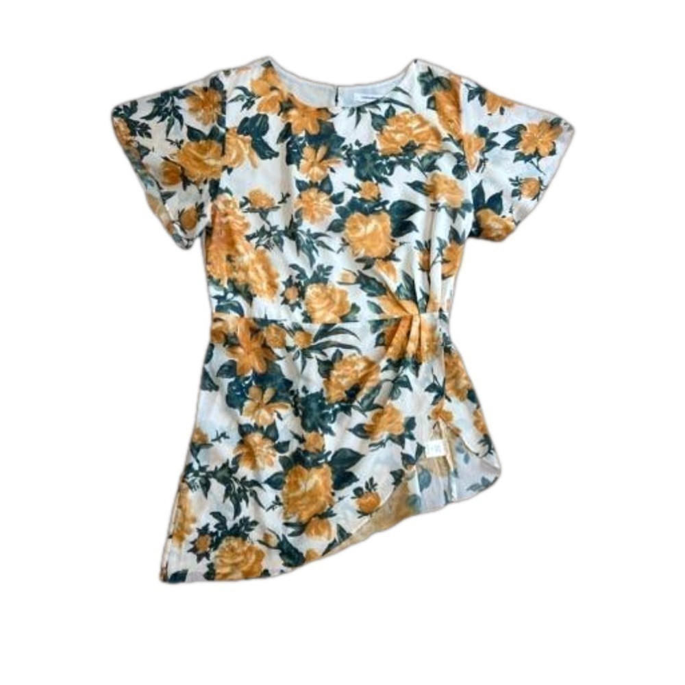 Mittoshop Women’s Asymmetrical blouse or could be worn as dress Size M